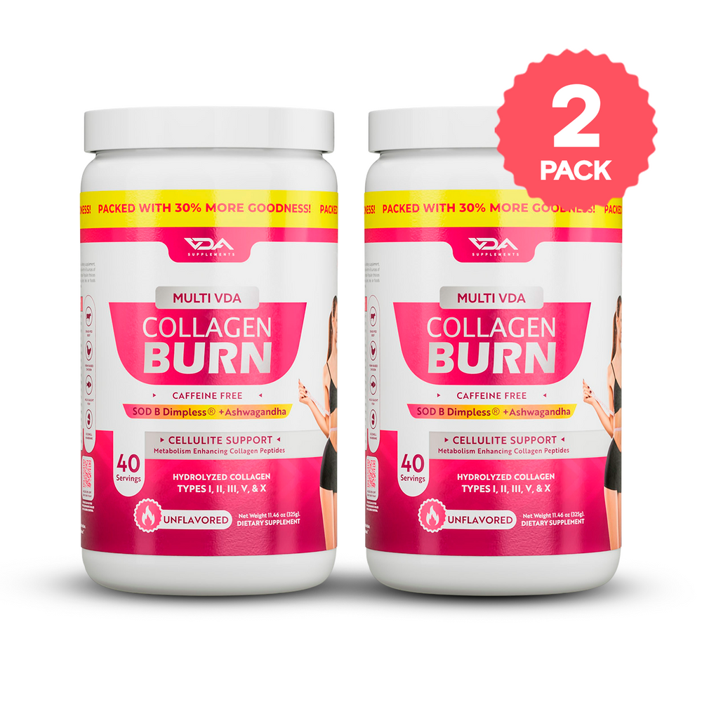 VDA Supplements Collagen Burn Multi Collagen Powder - 40 Servings