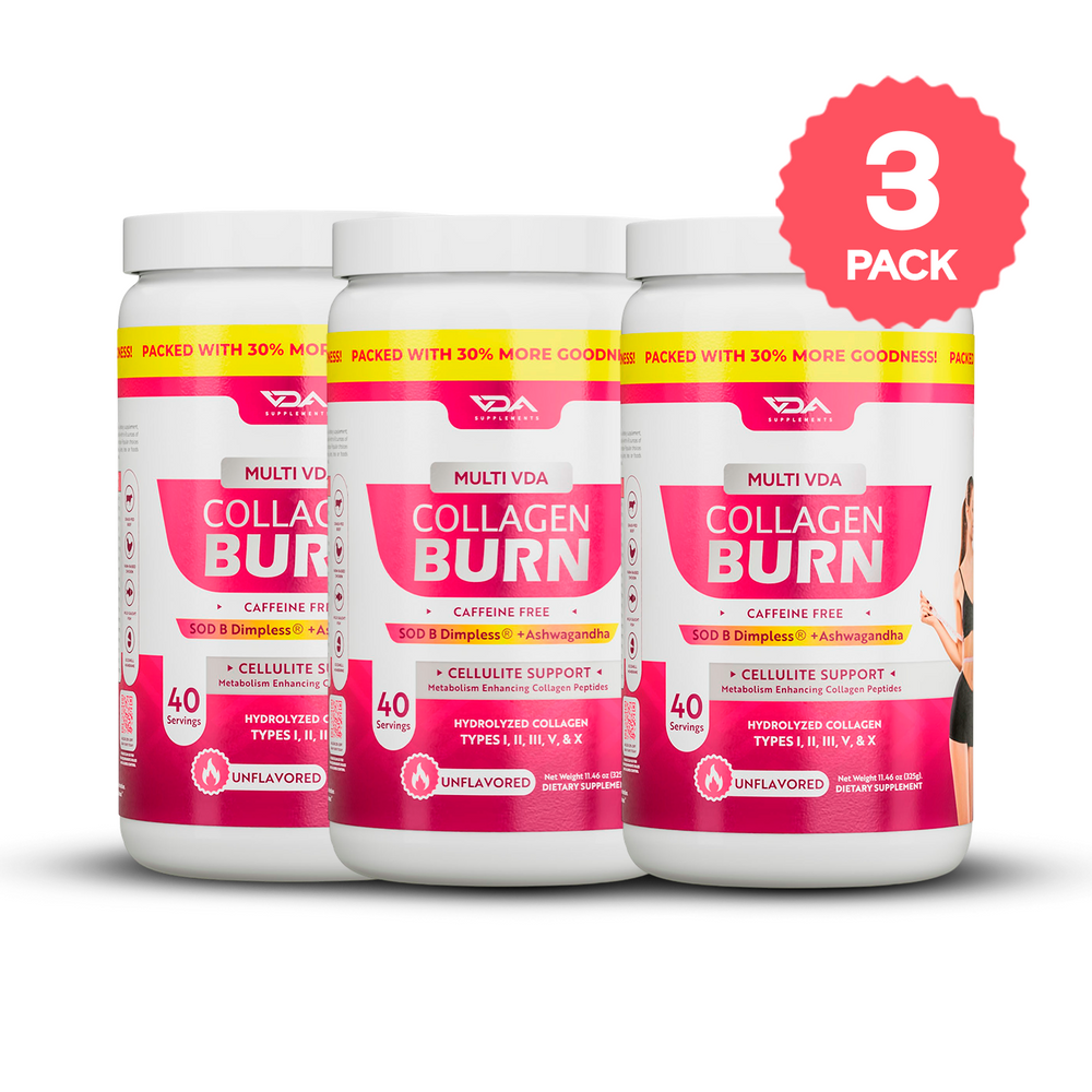VDA Supplements Collagen Burn Multi Collagen Powder - 40 Servings