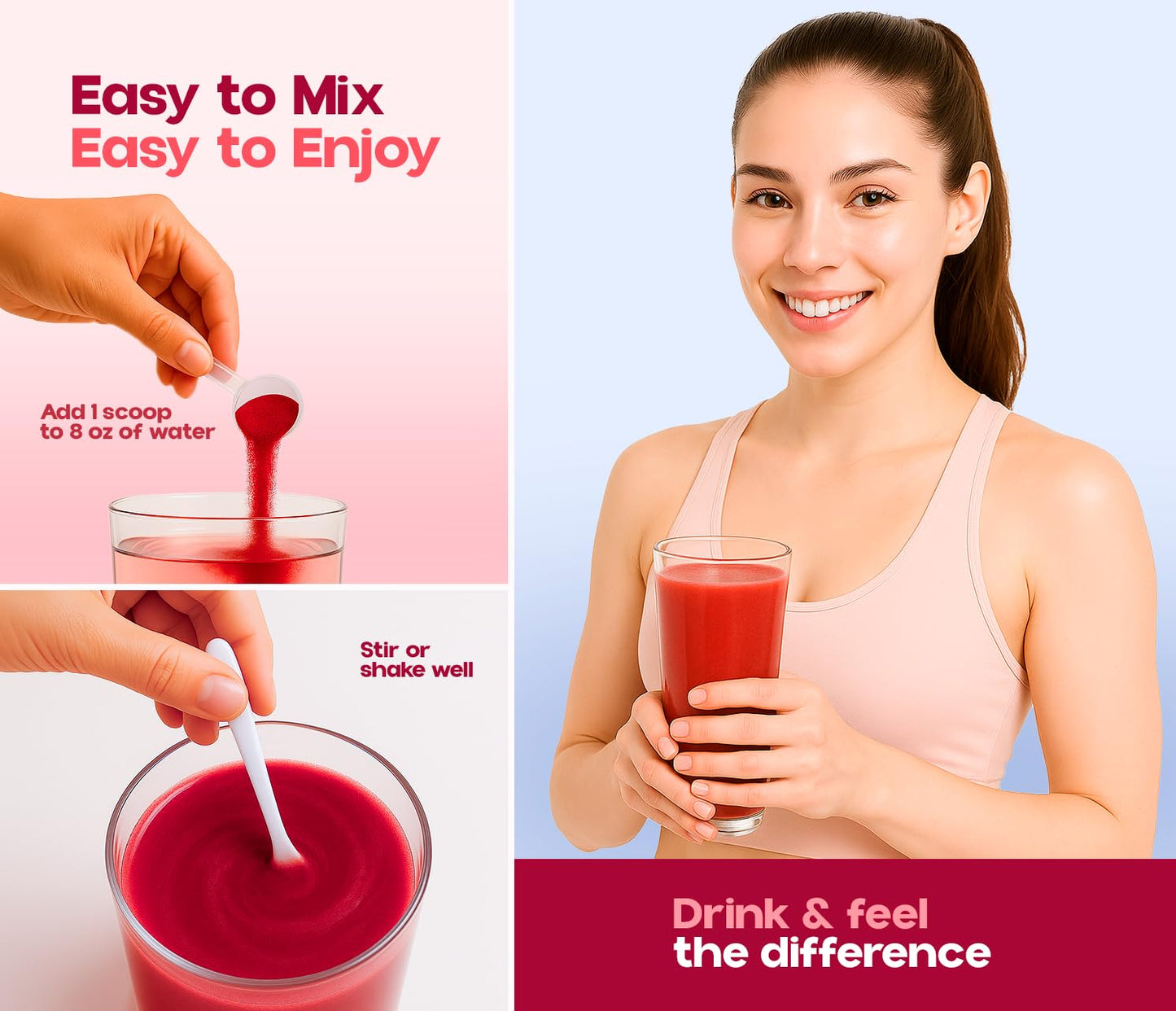 VDA Supplements Organic Beet Root Powder for Daily Nutrition - 30 Servings