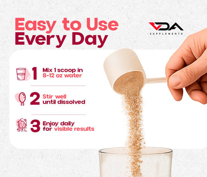 VDA Supplements Collagen Burn Multi Collagen Powder - 40 Servings